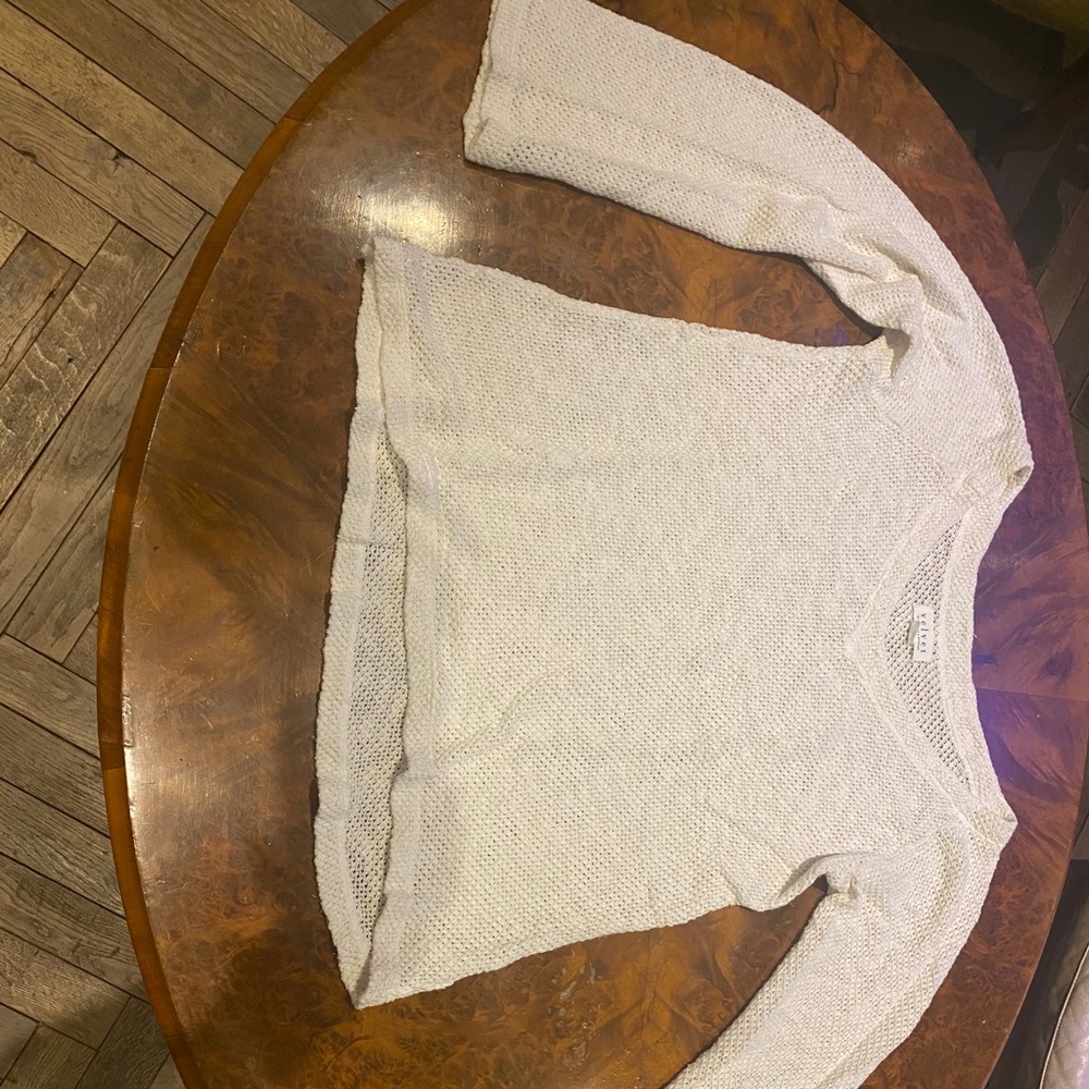 Cream colored slouchy sweater by Velvet